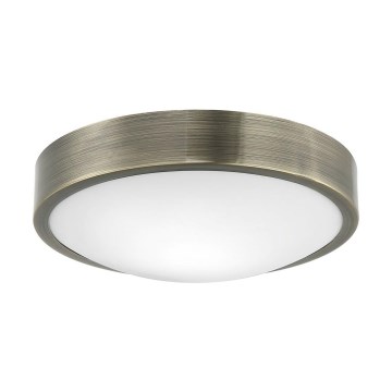 Plafón JONAS 1xE27/60W/230V diá. 26 cm pátina