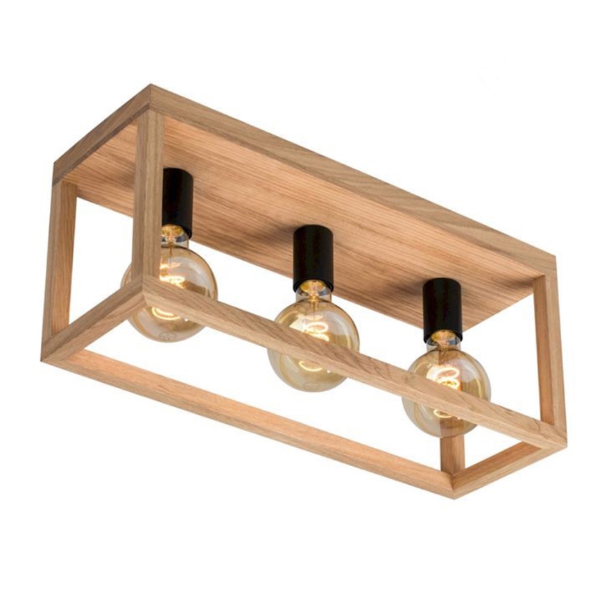 Plafón KAGO 3xE27/60W/230V roble mate