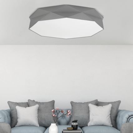 Plafón KANTOOR 6xE27/15W/230V gris
