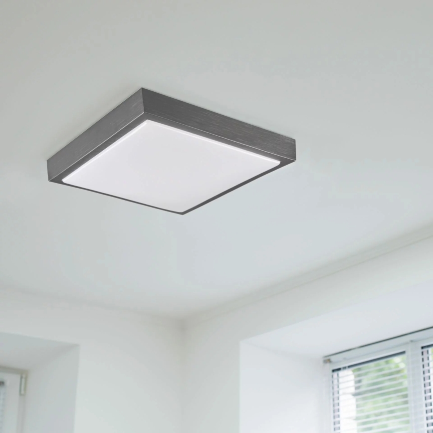 Plafón KAZIMIERZ 2xE27/20W/230V 29,5x29,5 cm negro