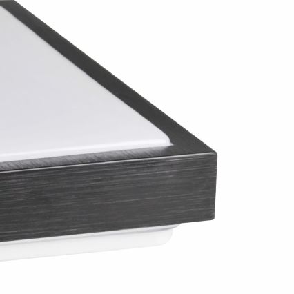 Plafón KAZIMIERZ 2xE27/20W/230V 29,5x29,5 cm negro