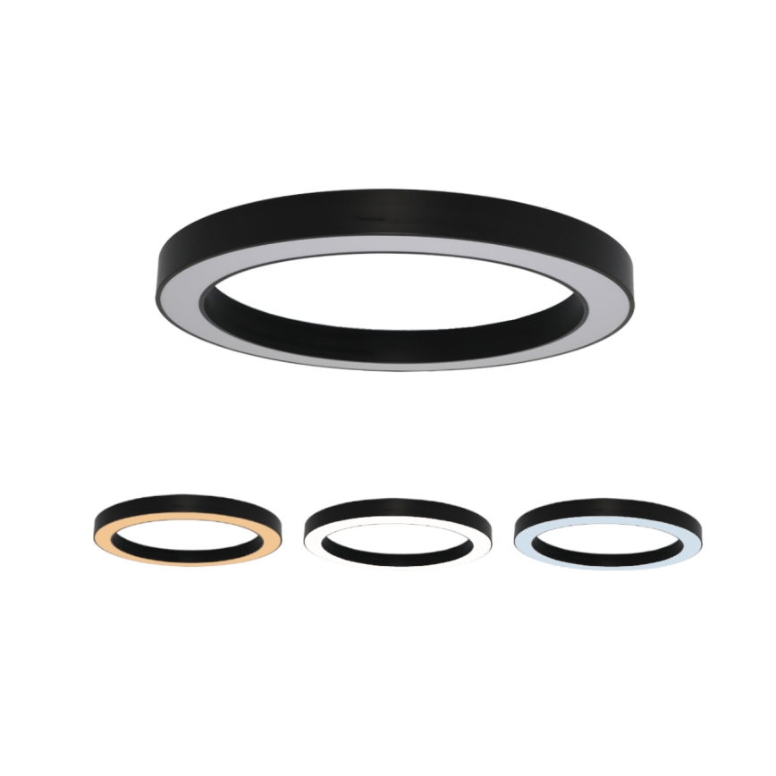 Plafón LED 100W 230V 3000/4000/6500K Ø 100 cm, negro