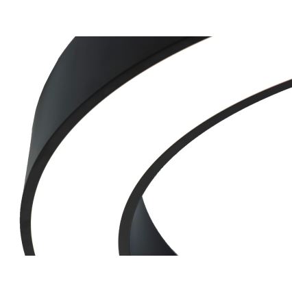 Plafón LED 100W 230V 3000/4000/6500K Ø 100 cm, negro