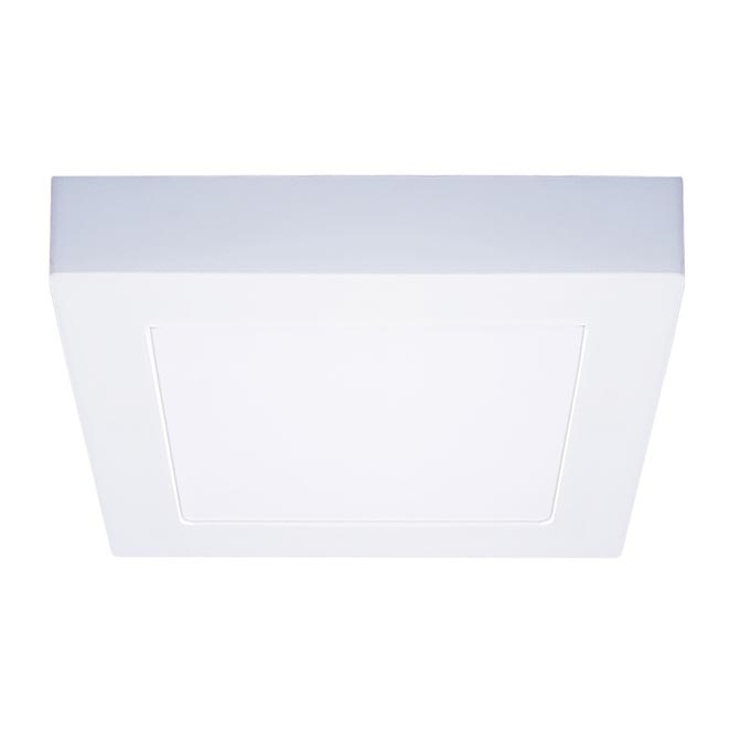 Plafón LED 12W/230V, 3000/4000/6000K, 17x17 cm, blanco