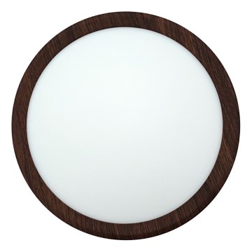 Plafón LED 18W/230V 3000/4000/6500K Ø 23 cm, marrón