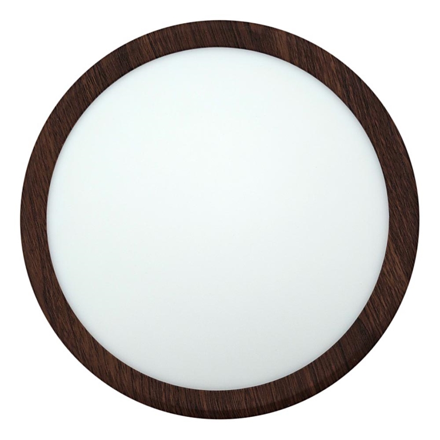 Plafón LED 18W/230V 3000/4000/6500K Ø 23 cm, marrón