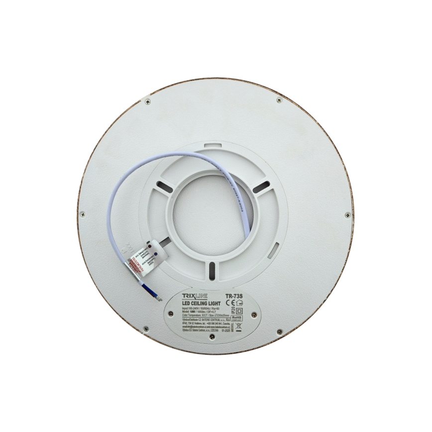 Plafón LED 18W/230V 3000/4000/6500K Ø 23 cm, marrón