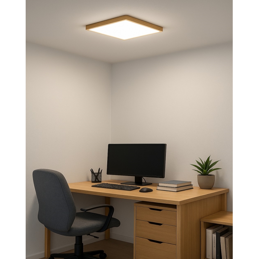 Plafón LED 24W/230V 3000/4000/6500K 30x30 cm beige