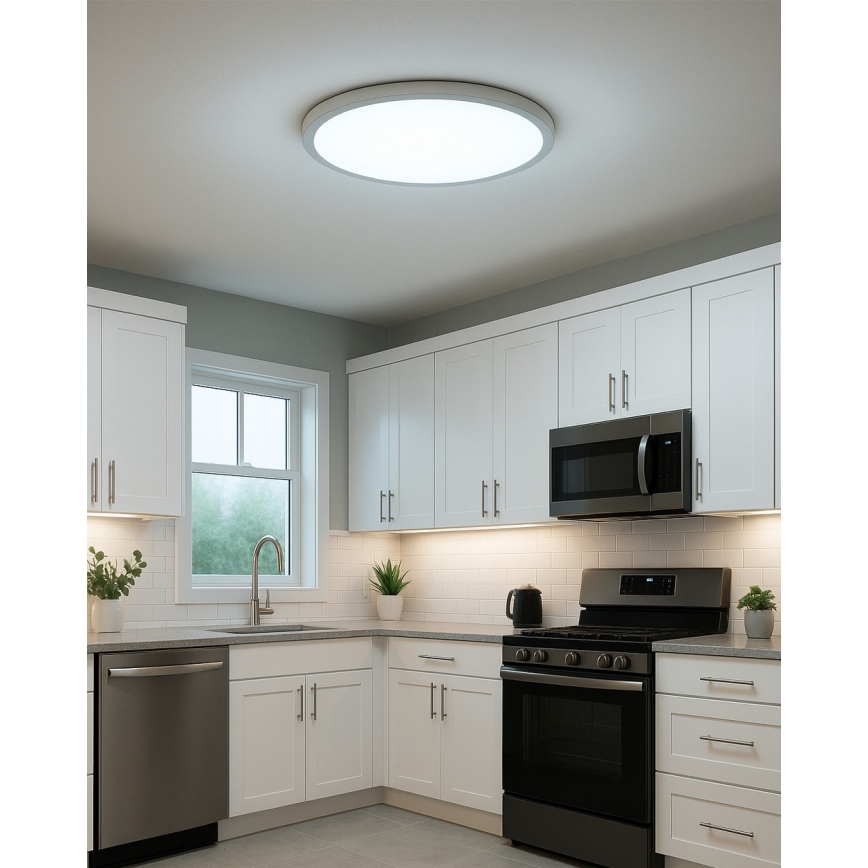 Plafón LED 32W/230V 3000/4000/6500K Ø 40 cm blanco