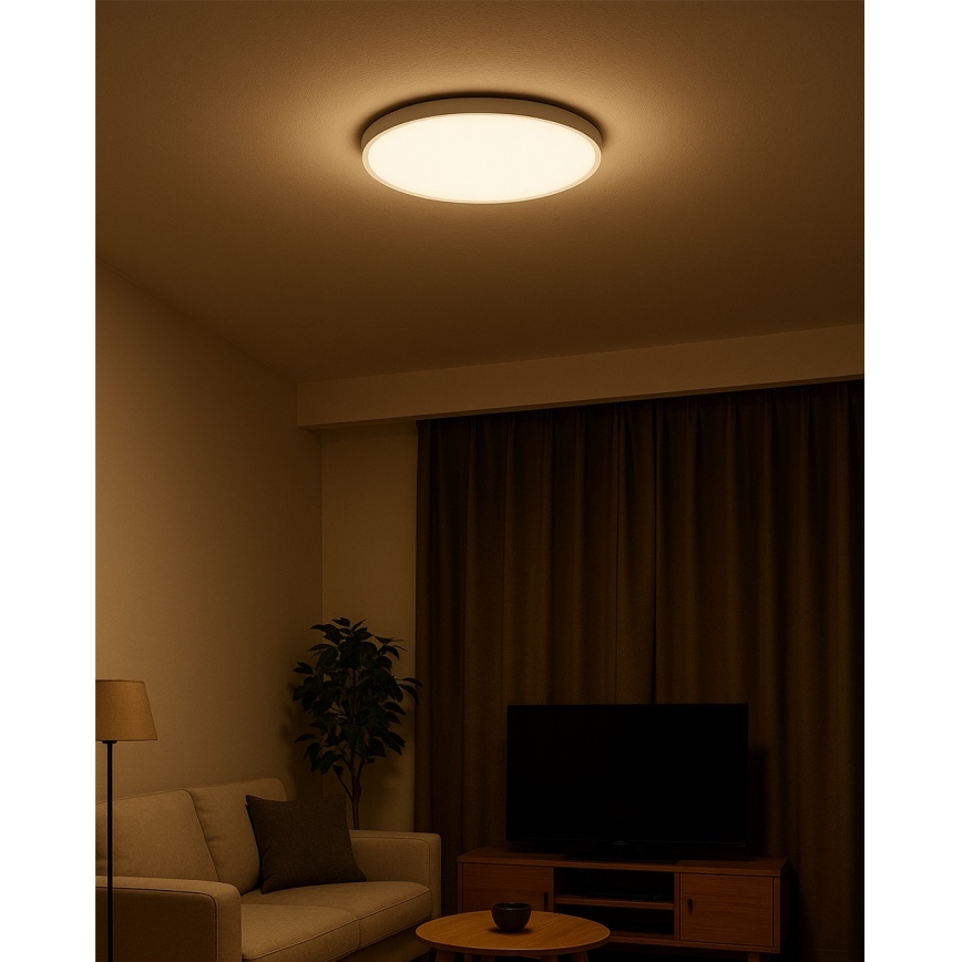 Plafón LED 32W/230V 3000/4000/6500K Ø 40 cm blanco