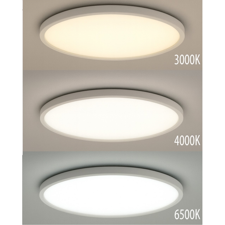 Plafón LED 32W/230V 3000/4000/6500K Ø 40 cm blanco
