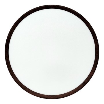 Plafón LED/32W/230V 3000/4000/6500K Ø 40 cm marrón