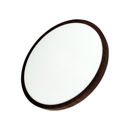 Plafón LED/32W/230V 3000/4000/6500K Ø 40 cm marrón