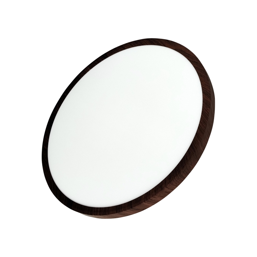 Plafón LED/32W/230V 3000/4000/6500K Ø 40 cm marrón