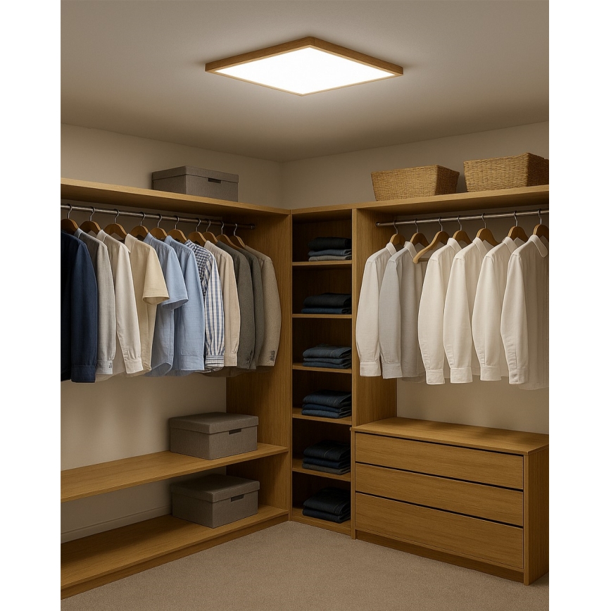 Plafón LED/40W/230V 3000/4000/6500K 50x50 cm beige