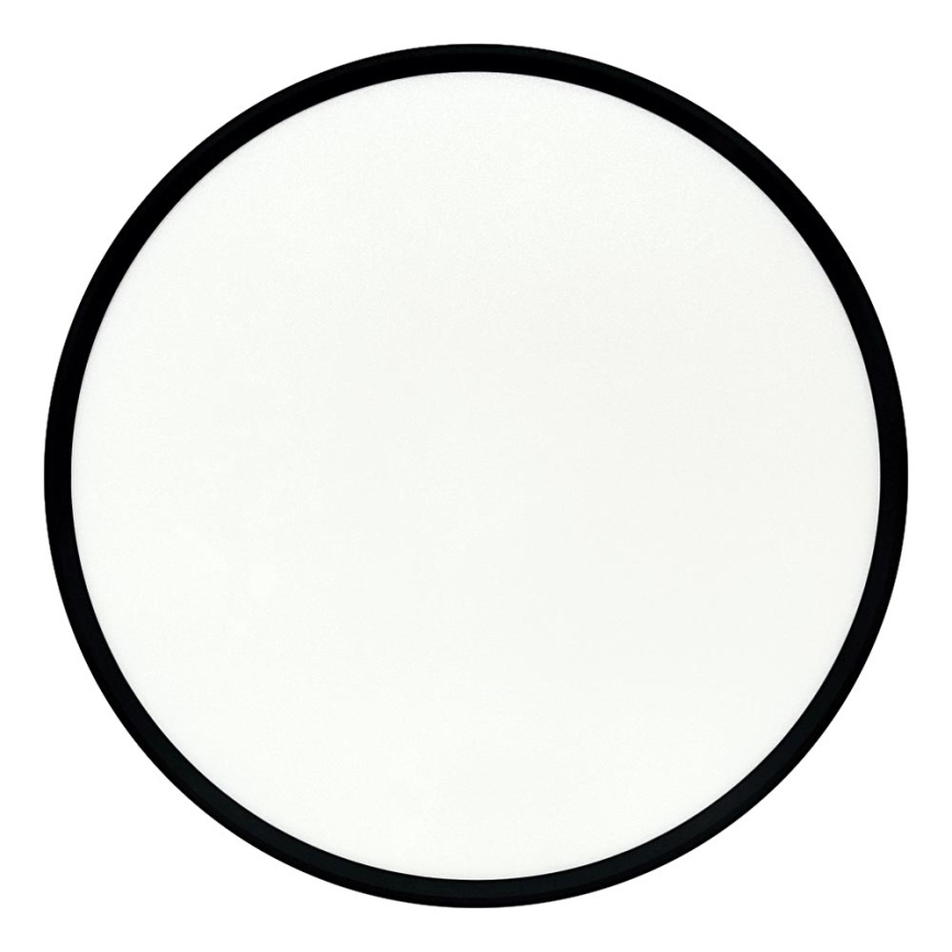 Plafón LED/40W/230V 3000/4000/6500K Ø 50 cm negro