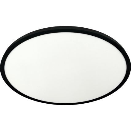 Plafón LED/40W/230V 3000/4000/6500K Ø 50 cm negro
