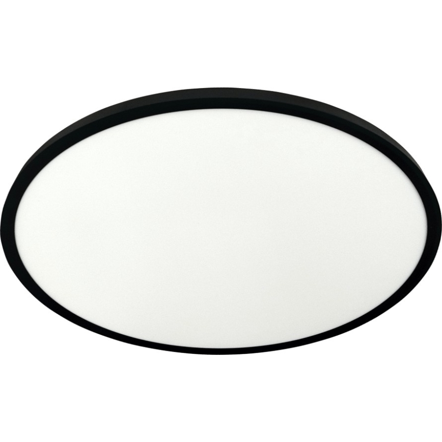 Plafón LED/40W/230V 3000/4000/6500K Ø 50 cm negro
