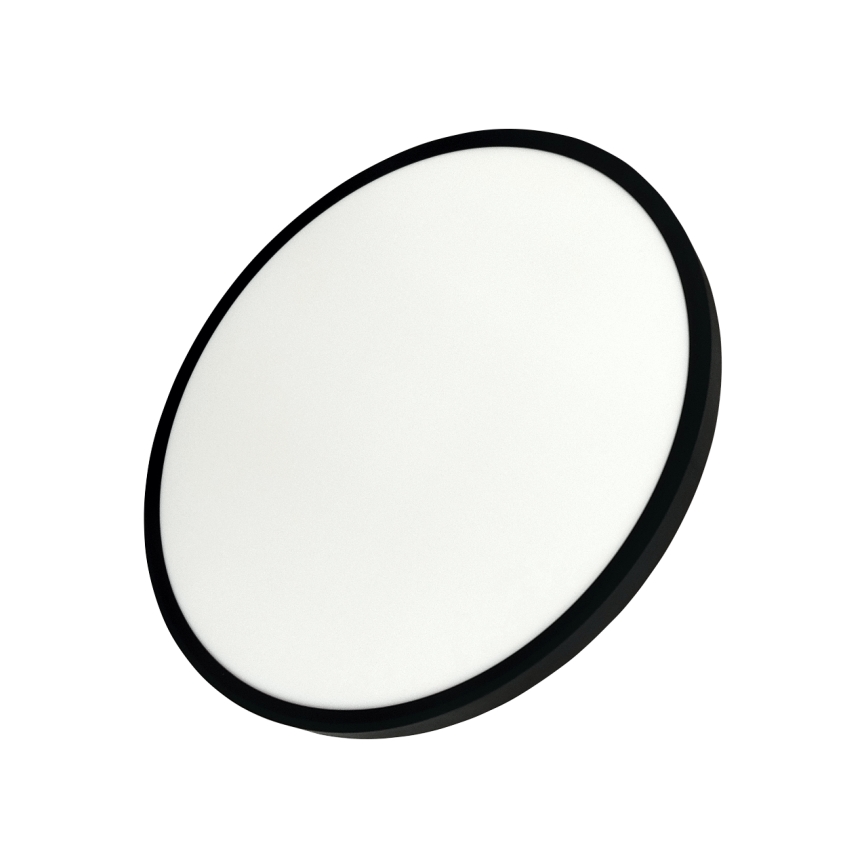 Plafón LED/40W/230V 3000/4000/6500K Ø 50 cm negro