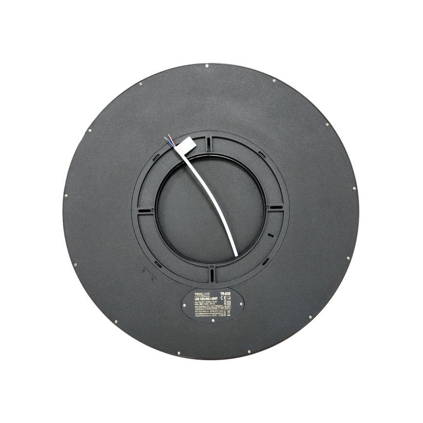 Plafón LED/40W/230V 3000/4000/6500K Ø 50 cm negro