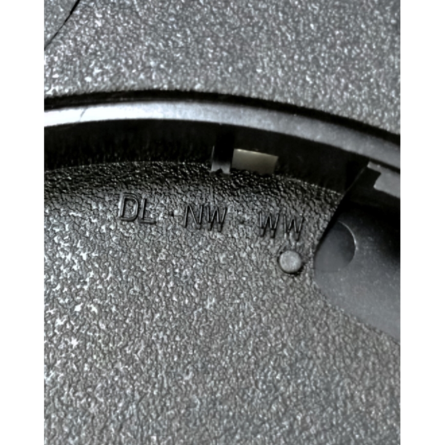 Plafón LED/40W/230V 3000/4000/6500K Ø 50 cm negro