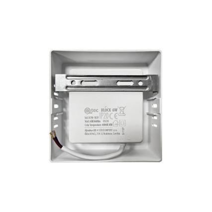 Plafón LED BLOCK LED/6W/230V 4000K 12x12 cm blanco