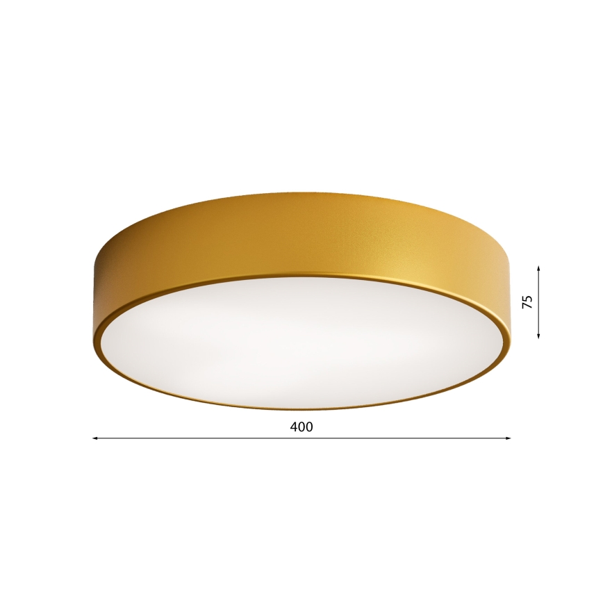 Plafón LED CLEO LED/43W/230V 3000K diá. 40 cm dorado
