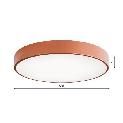 Plafón LED CLEO LED/69W/230V 4000K diá. 60 cm cobre