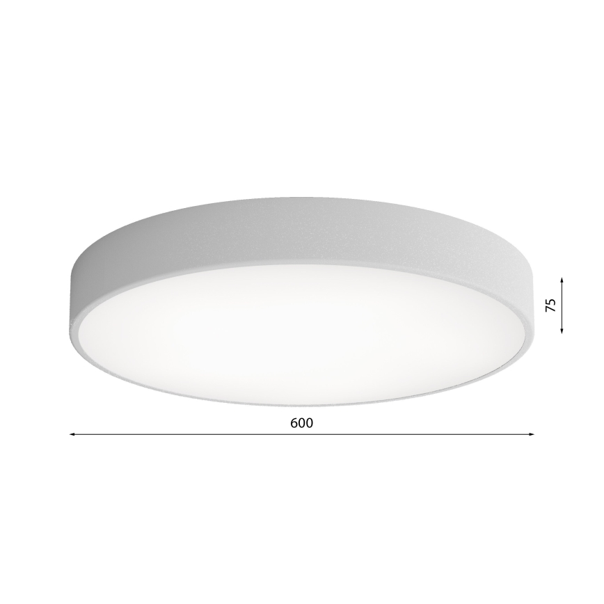Plafón LED CLEO LED/69W/230V 4000K diá. 60 cm gris