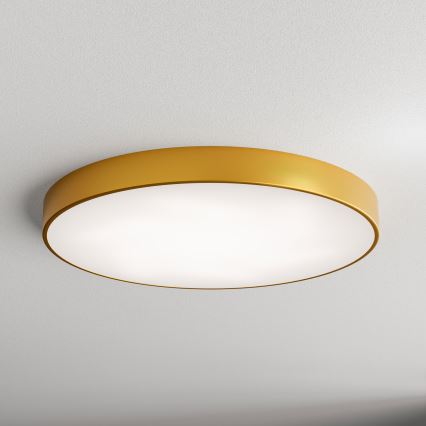 Plafón LED CLEO LED/96W/230V 4000K diá. 80 cm dorado