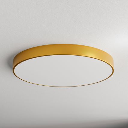 Plafón LED CLEO LED/96W/230V 4000K diá. 80 cm dorado