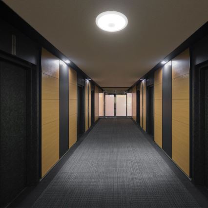 Plafón LED con sensor SAMSUNG CHIP LED/12W/230V 3000/4000/6000K diá. 29 cm blanco