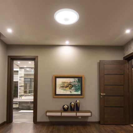 Plafón LED con sensor SAMSUNG CHIP LED/12W/230V 3000/4000/6000K diá. 29 cm blanco