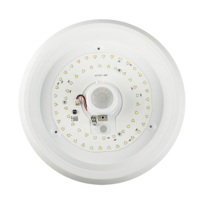 Plafón LED con sensor SAMSUNG CHIP LED/12W/230V 3000/4000/6000K diá. 29 cm blanco