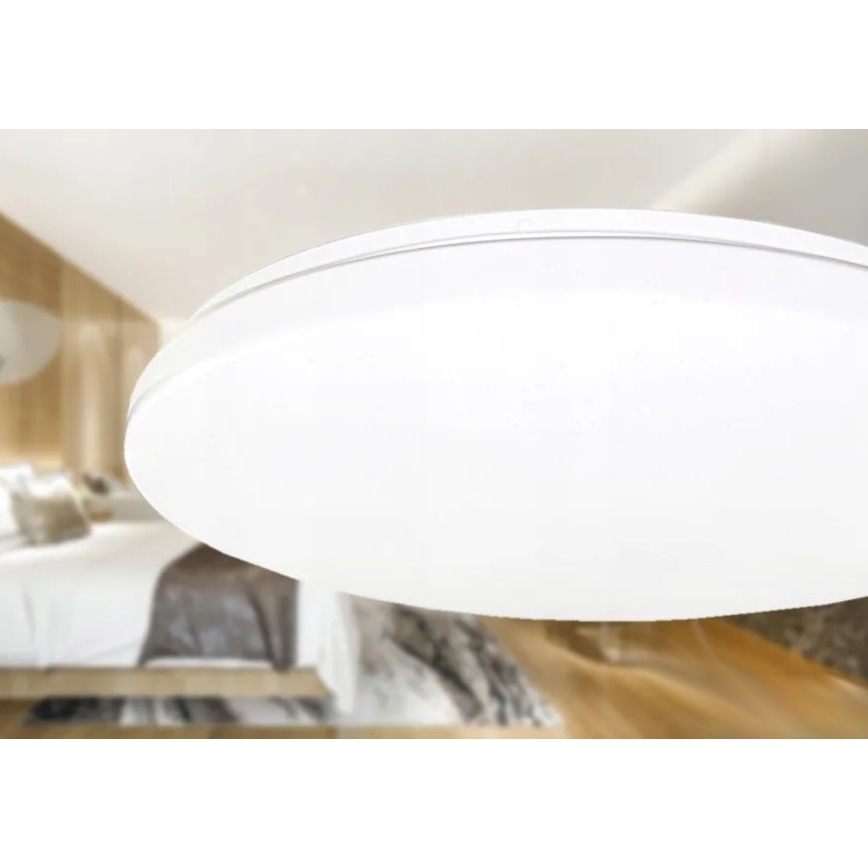 Plafón LED con sensor de movimiento y crepuscular LED/24W/230V 4000K Ø 32,5 cm blanco
