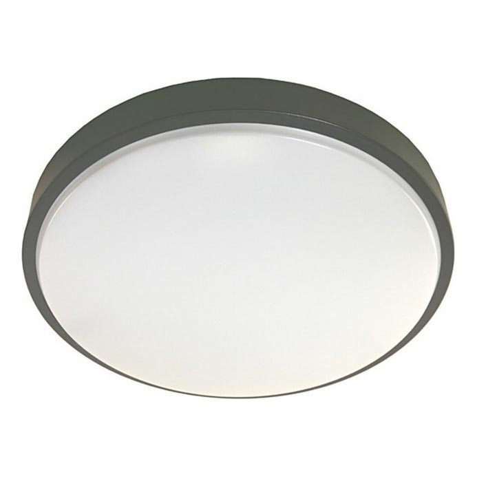 Plafón LED con sensor WILTON LED/24W/230V 4000K diá. 38 cm antracita