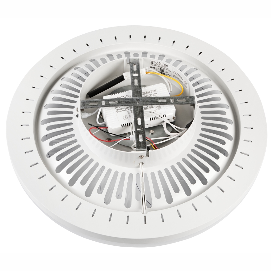 LED Plafón regulable con ventilador GEMMA LED/37W/230V blanco + control remoto