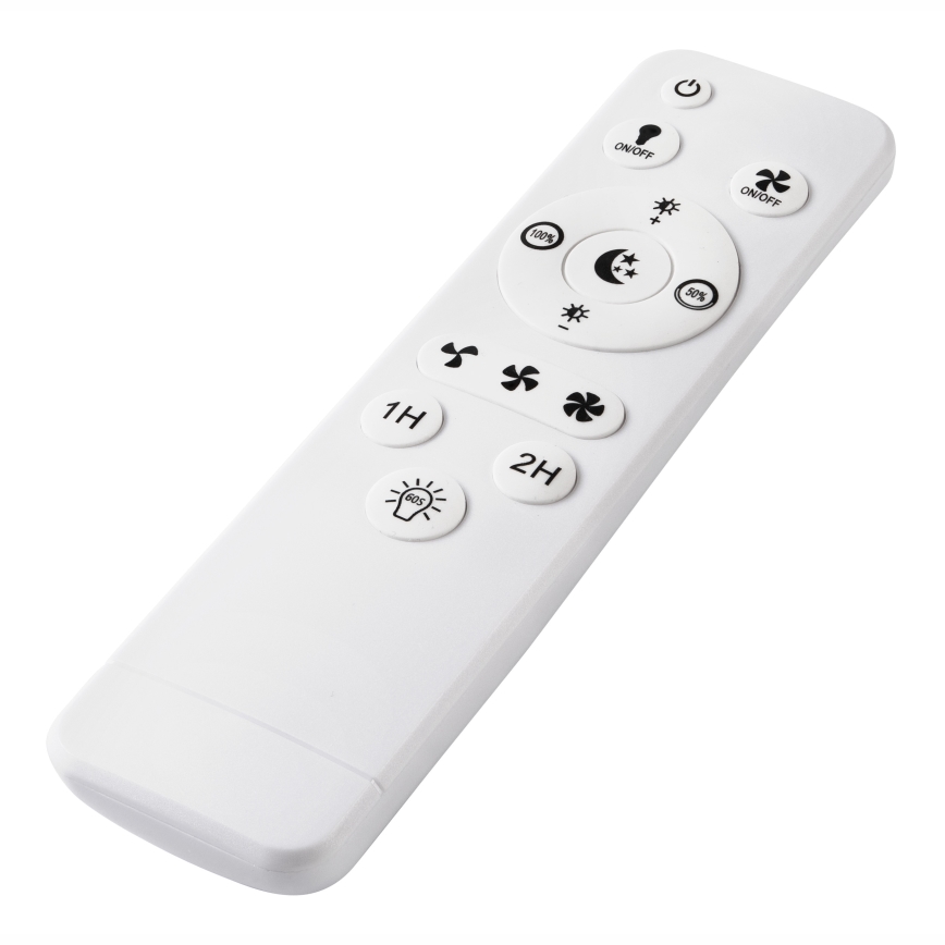 LED Plafón regulable con ventilador GEMMA LED/37W/230V blanco + control remoto