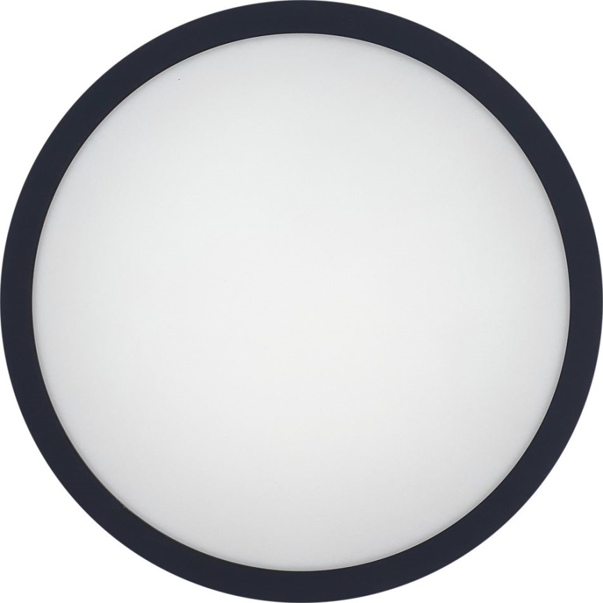 Plafón LED de baño con sensor ELLÉ LED/24W/230V 3000/4000/6500K diá. 26 cm IP54 antracita