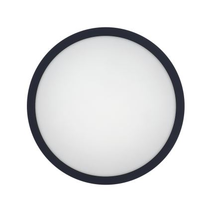 Plafón LED de baño con sensor ELLÉ LED/24W/230V 3000/4000/6500K diá. 26 cm IP54 antracita