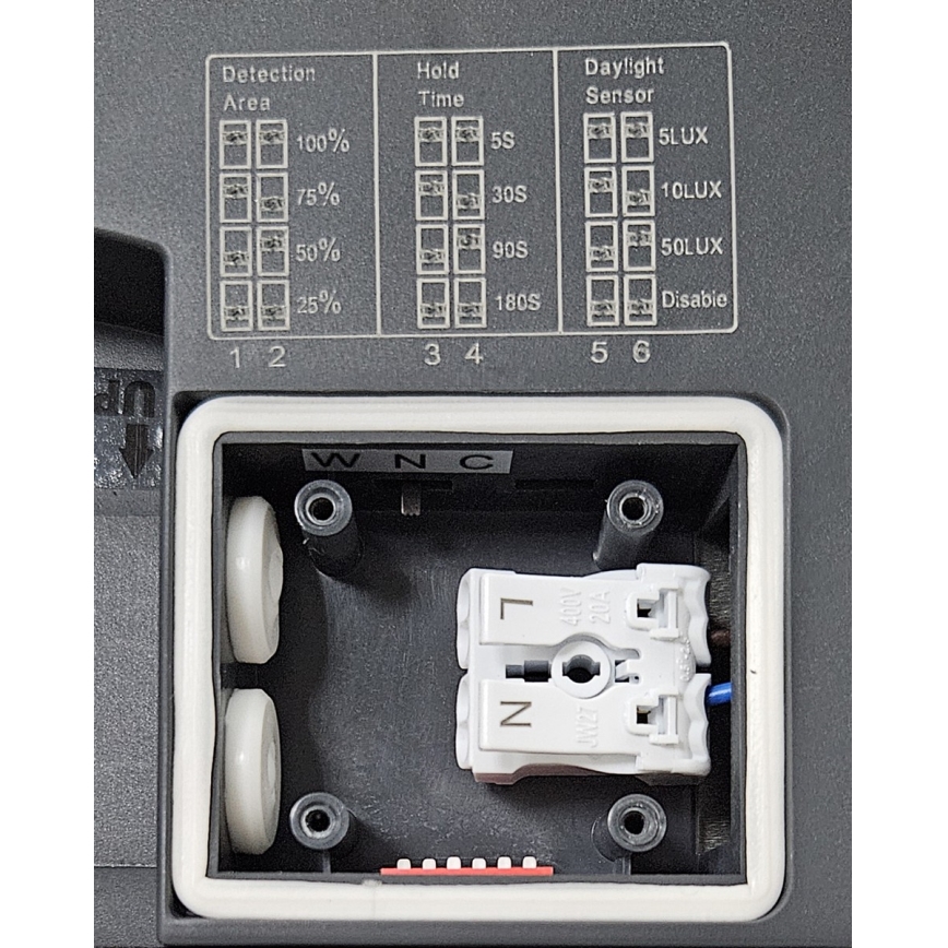 Plafón LED de baño con sensor ELLÉ LED/24W/230V 3000/4000/6500K diá. 26 cm IP54 antracita