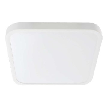 Plafón LED de baño con sensor LED/18W/230V 4000K IP44 29,5x29,5 cm blanco + control remoto