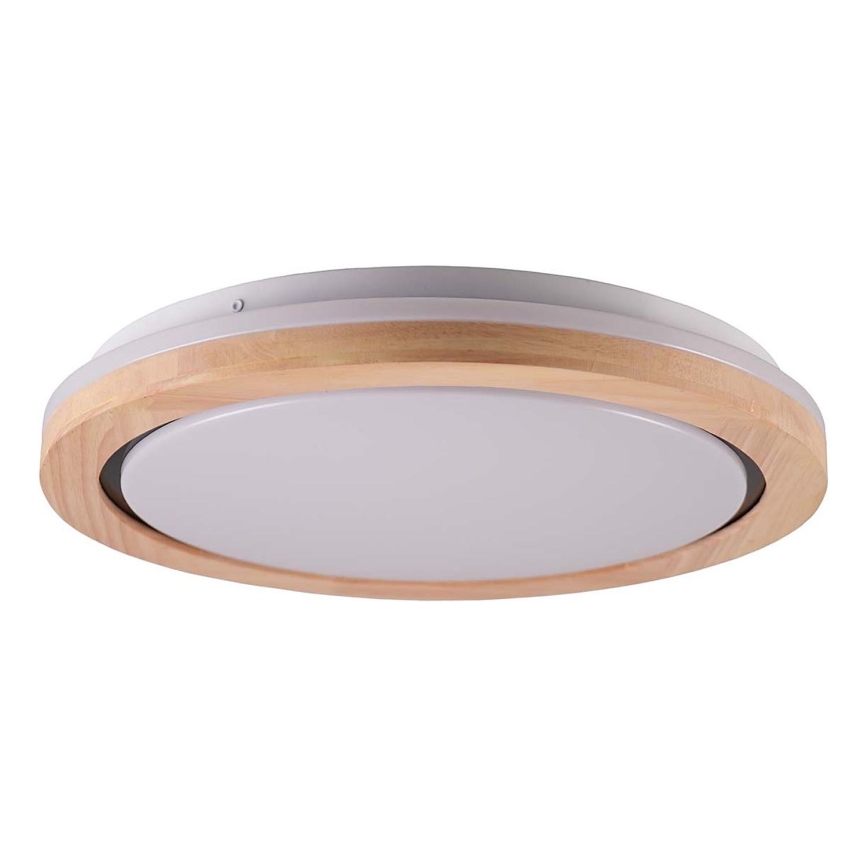 Plafón LED de baño DAREK LED/24W/230V diá. 39 cm IP44 roble