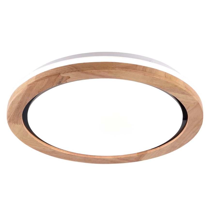 Plafón LED de baño DAREK LED/24W/230V diá. 39 cm IP44 roble