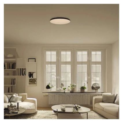 Plafón LED de baño LED/15W/230V 3000/4000/5700K IP55 negro