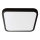 Plafón LED de baño LED/18W/230V 3000K IP44 25x25 cm negro
