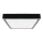 Plafón LED de baño LED/18W/230V 6500K IP44 22,5x22,5 cm negro