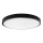 Plafón LED de baño LED/18W/230V 6500K IP44 diá. 25 cm negro