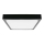 Plafón LED de baño LED/24W/230V 6500K IP44 29,5x29,5 cm negro