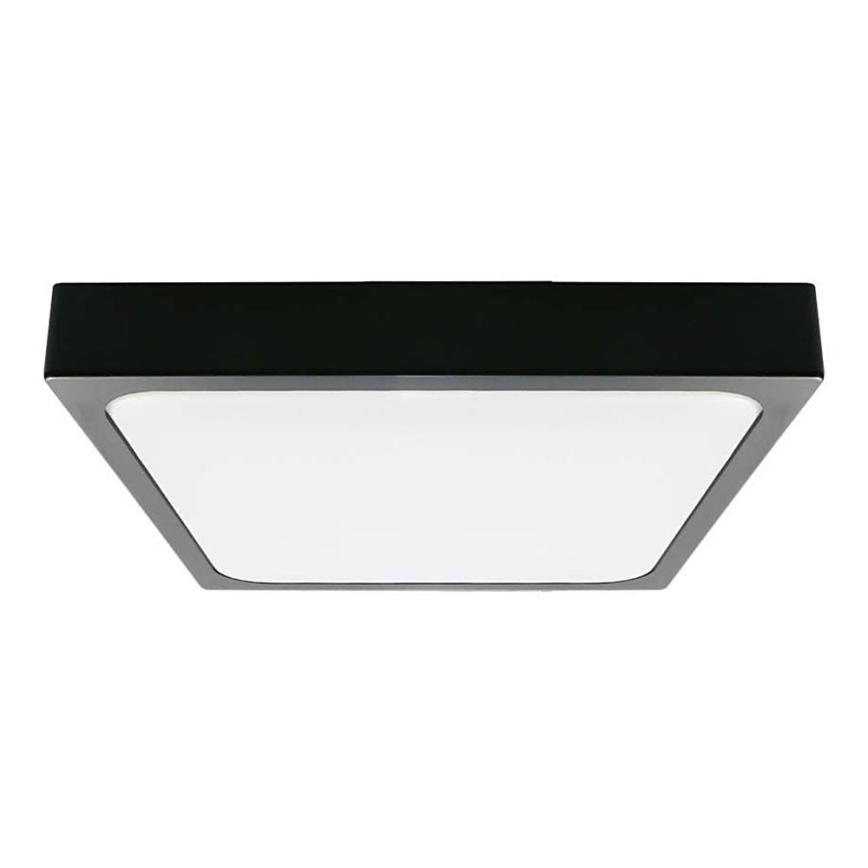 Plafón LED de baño LED/30W/230V 3000K IP44 42x42 cm negro
